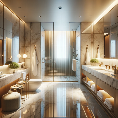 Bir otel odası banyosunun tipik boyutu nedir?